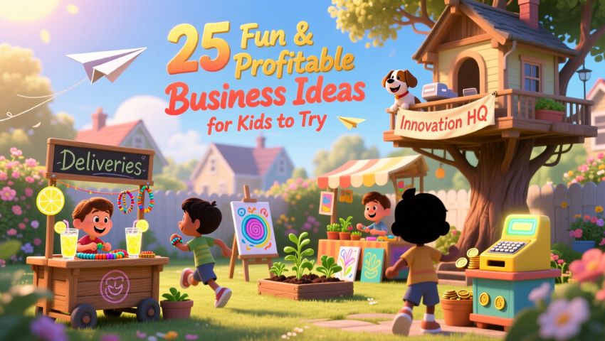 25 Fun & Profitable Business Ideas for Kids to Try