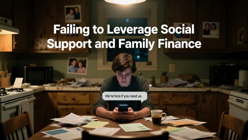 Failing to Leverage Social Support and Family Finance