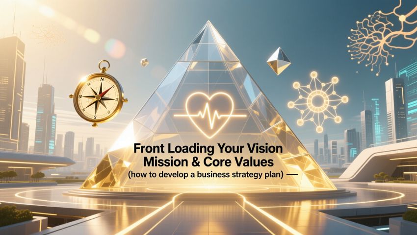 Front Loading Your Vision Mission & Core Values (how to develop a business strategy plan)