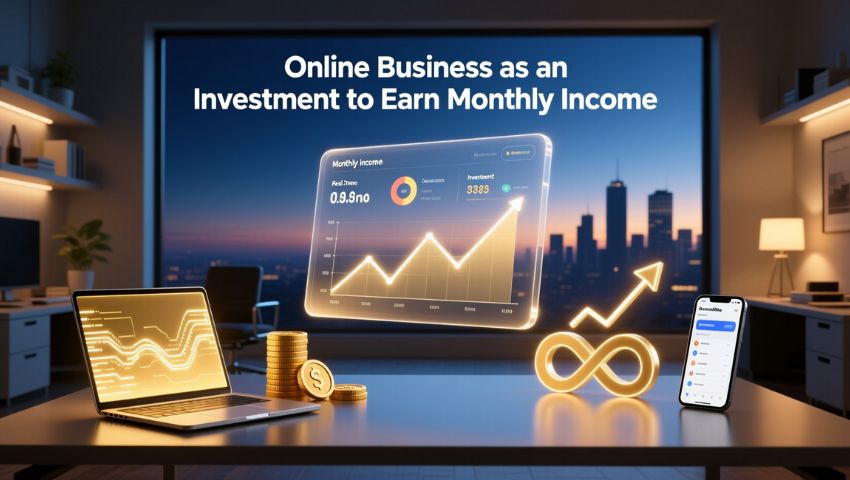Online Business as an Investment to Earn Monthly Income