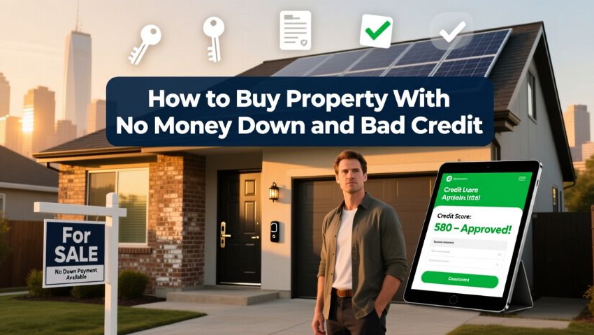 How to Buy Property With No Money Down and Bad Credit